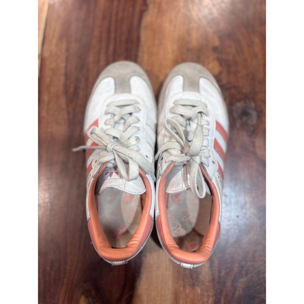 ADIDAS Samba OG women size 5 white wonder quartz pink leather sneakers IG5932